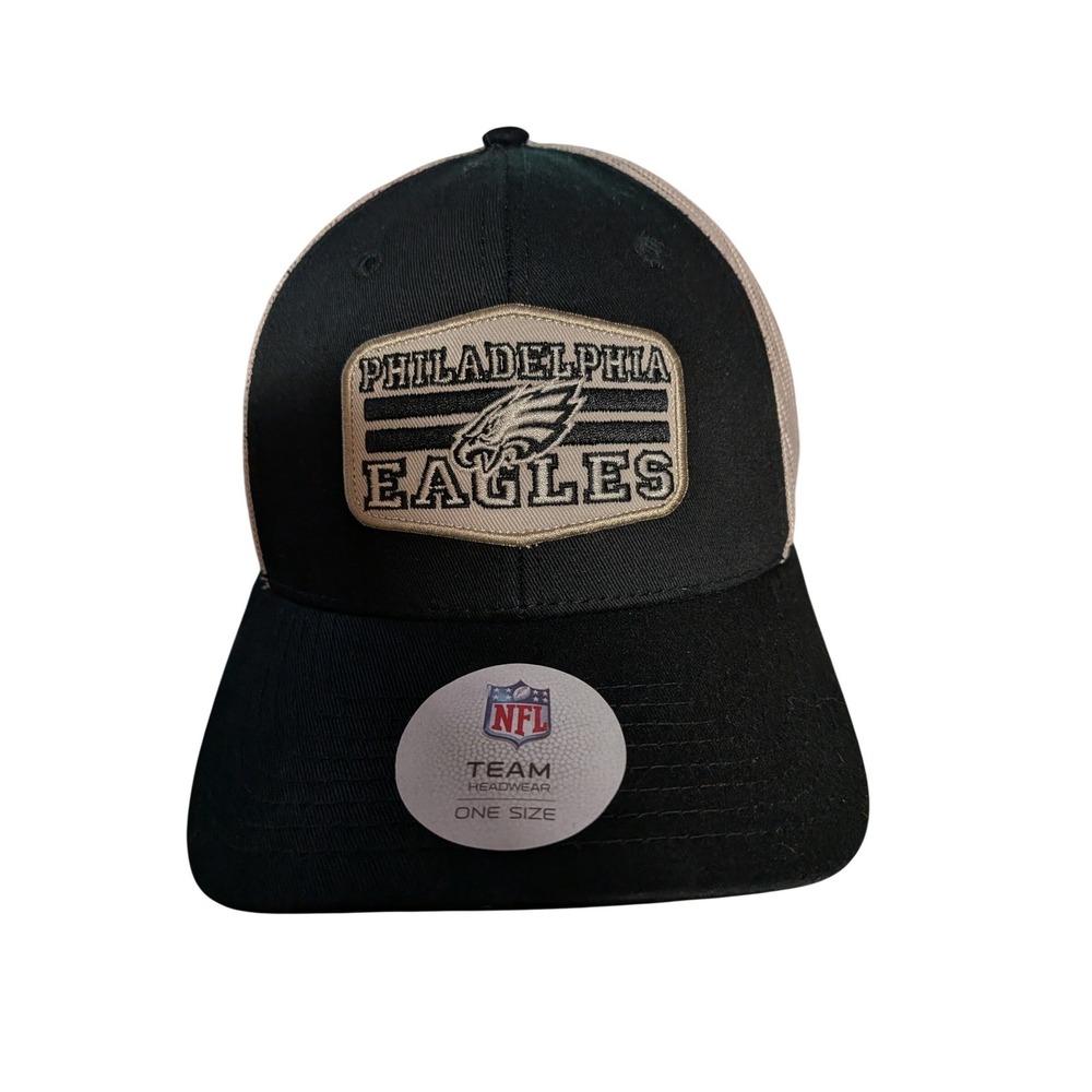 NFL Team Headwear Tan Trucker Hat Snapback Mesh Back Baseball‎ Cap New With Tags